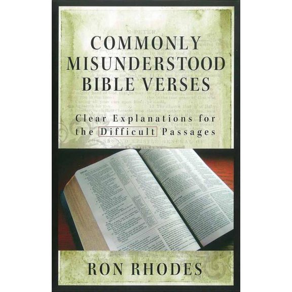 Commonly Misunderstood Bible Verses, (Paperback)