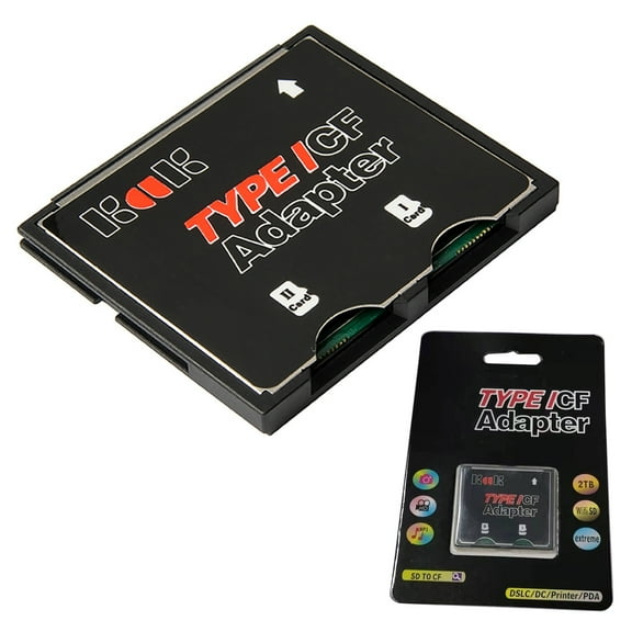 Commonly Used 2 Port Slot TF to CF Type I Flash Compact Card Reader Adapter Computer Accessories
