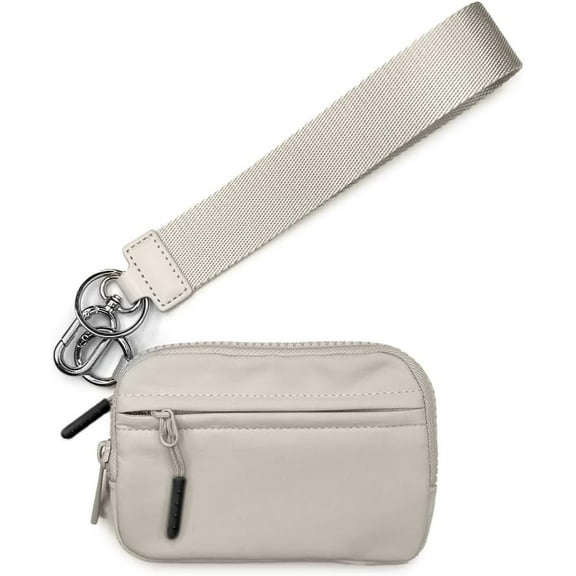 Commonlyto The Wallet 2nd Gen, Commonlyto Wallet, Wristlet Wallets For Women Holds Phone Nylon, Zippered Card Holder With Id Window, For Women Daily Travel & Shopping(White)
