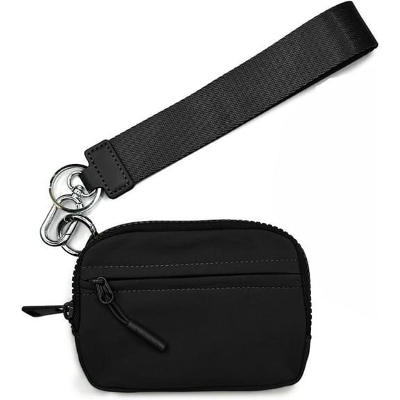 Commonlyto The Wallet 2nd Gen, Commonlyto Wallet, Wristlet Wallets For Women Holds Phone Nylon, Zippered Card Holder With Id Window, For Women Daily Travel & Shopping(black)