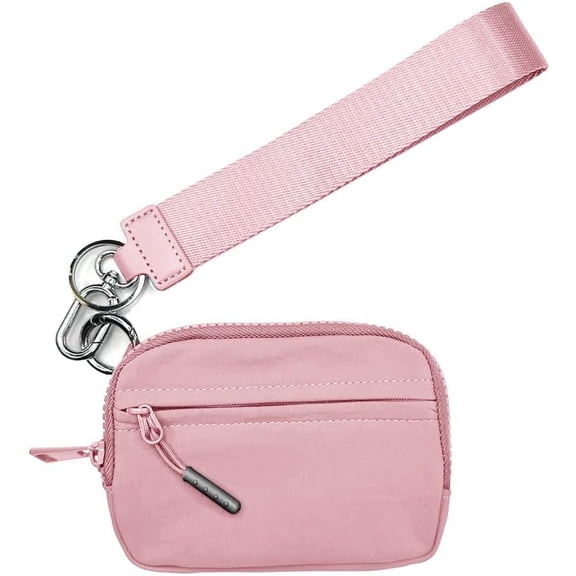 Commonlyto The Wallet 2nd Gen, Commonlyto Wallet, Wristlet Wallets For Women Holds Phone Nylon, Zippered Card Holder With Id Window, For Women Daily Travel & Shopping(pink)