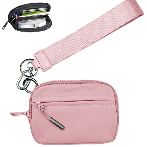 Commonlyto Wallet – The Iris' Wallet 2nd Gen,Zippered Card Case with ID Window & Hand Strap,Women's Wristlet Handbag