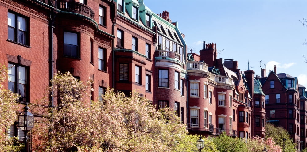 Commonwealth Avenue Boston MA Canvas Art - Panoramic Images (36 x 12)