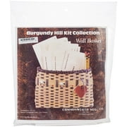 Commonwealth Burgundy Hill Basket Kit-Wall Basket 9"X7"