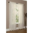 thumbnail image 1 of Commonwealth Hathaway 96" Rod Pocket Curtain Panel in Cream, 1 of 3