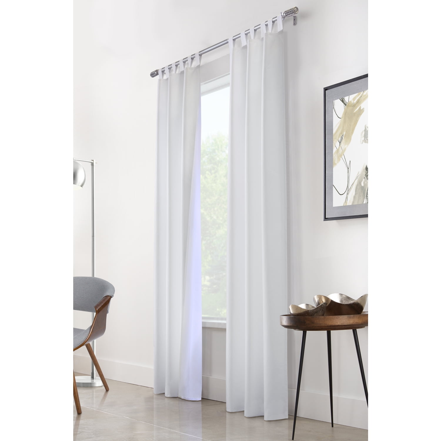 Commonwealth Prescott Tab Top Dressing Window Curtain Panel Pair ...