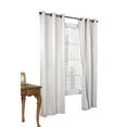 thumbnail image 1 of Commonwealth Weathermate 63" Grommet Curtain Panel in White (Set of 2), 1 of 4