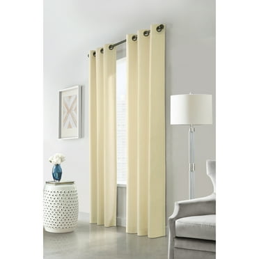 Commonwealth Thermalogic Weather Cotton Fabric Grommet Top Panel Pair - 80x95" - Natural