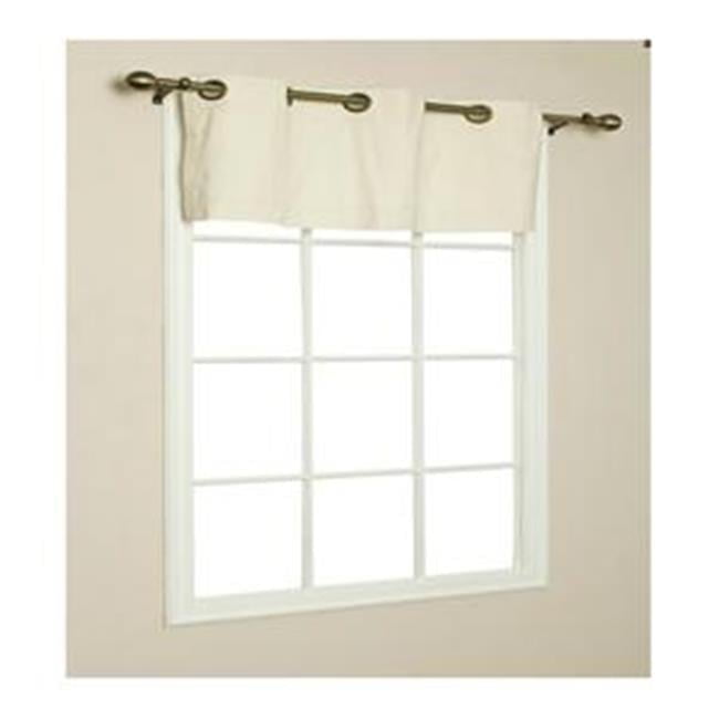 Natural Cotton Grommet Top Sill Length Valance