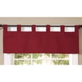 thumbnail image 1 of Commonwealth Thermalogic Weathermate Solid Tab Valance in Blue, 1 of 3