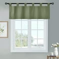 thumbnail image 1 of Commonwealth Thermalogic Weather Insulated Cotton Fabric Tab Valance - 40"x15" - Sage, 1 of 2
