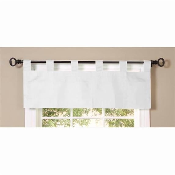 Commonwealth Thermalogic Weathermate Solid Tab Valance in White