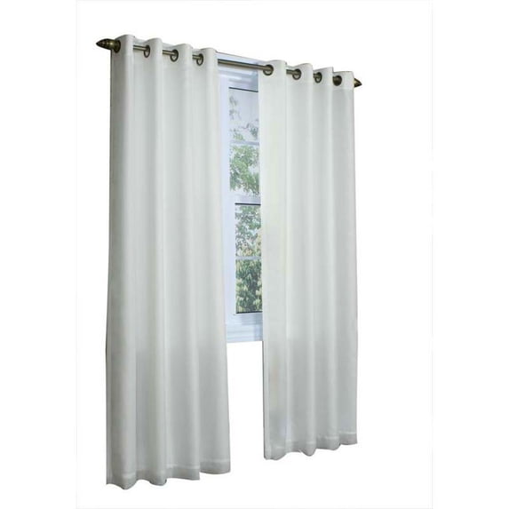 Commonwealth Thermavoile 72" Grommet Curtain Panel in Ivory