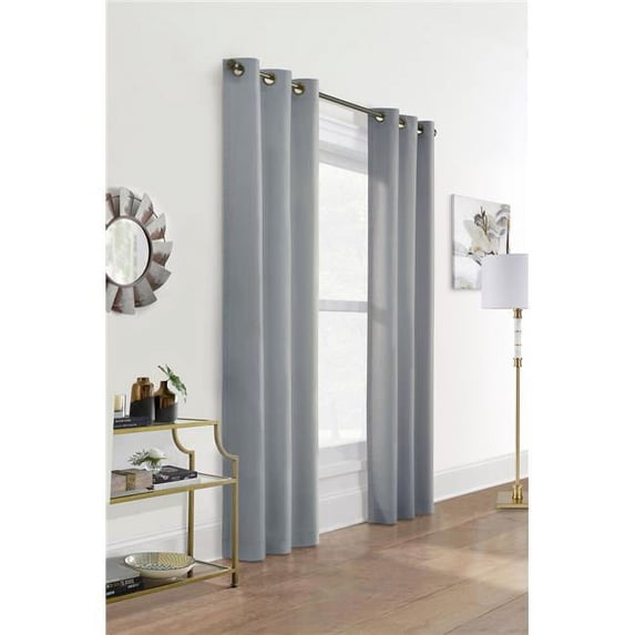 Commonwealth Weathermate Grommet Curtain Panel Pair - 40x63", Dolphin Grey