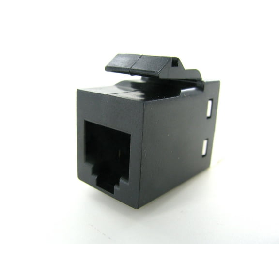 Commscope 1375192-2 Cat3 SL-Series Modular Jack, Black, RJ11 RJ14 RJ25