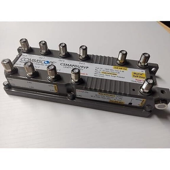 Commscope CSMAPDU9VPI 9-Port Moca Home Connect Passive VoIP Amplifier - Gray