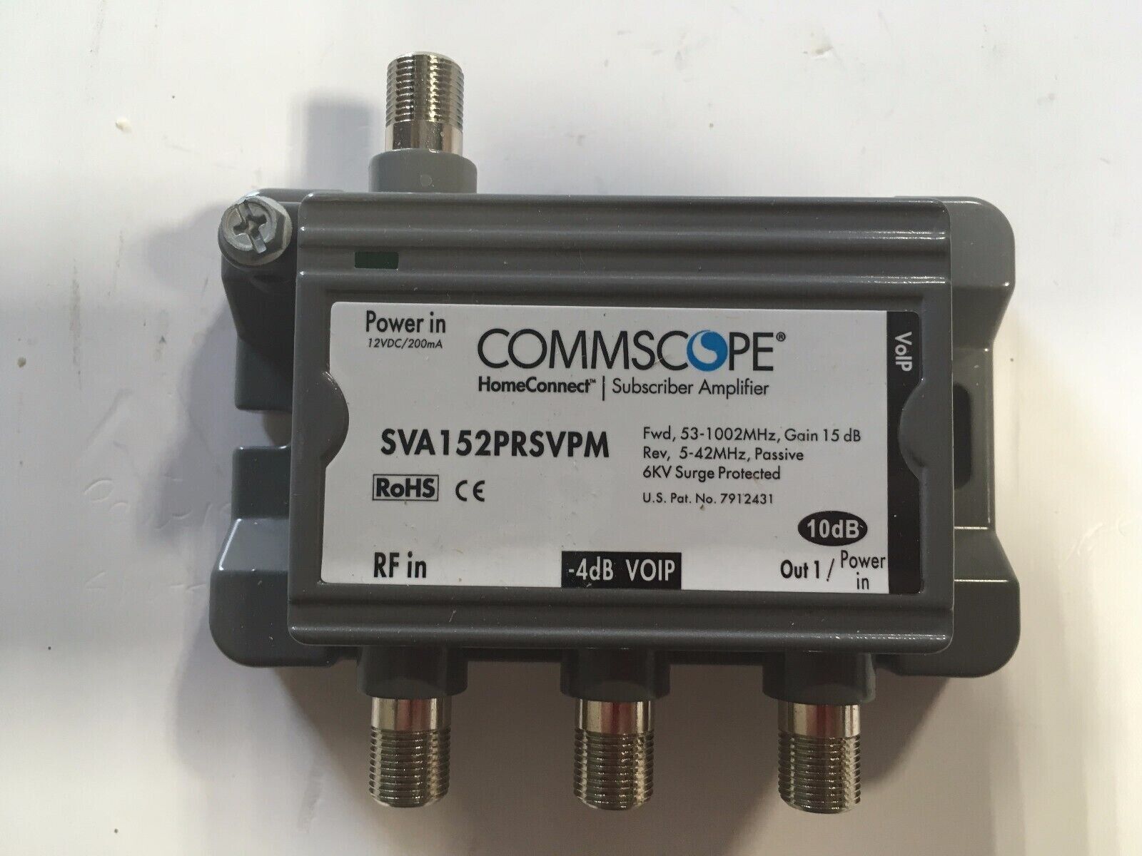 Commscope SVA 152 PRSVP Home Connect Subsciber Signal Amplifiers Gray