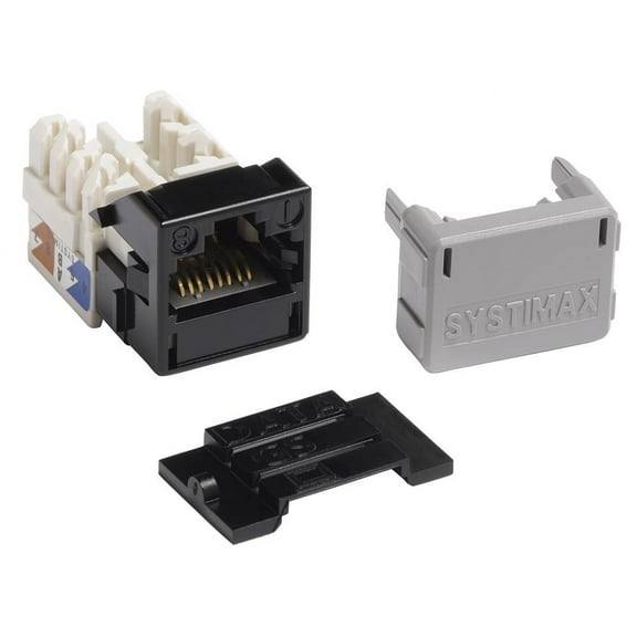 Commscope Systimax MGS400-003 GigaSpeed Cat6 M-Series Modular Jack, Black 700206667