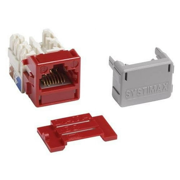 Commscope Systimax MGS400-317 GigaSpeed Cat6 M-Series Modular Jack, Red, Part # 700206741