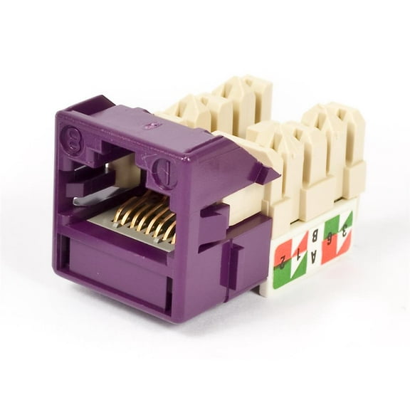 Commscope/Uniprise Cat6 Modular Jack Information Outlet, Violet/Purple UNJ600-VL