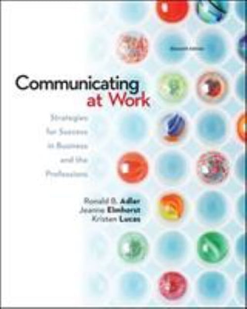 Pre-Owned Communicating at Work: Strategies for Success in Business and the Professions