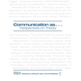 thumbnail image 1 of Pre-Owned Communication as ...: Perspectives on Theory Paperback, 1 of 1