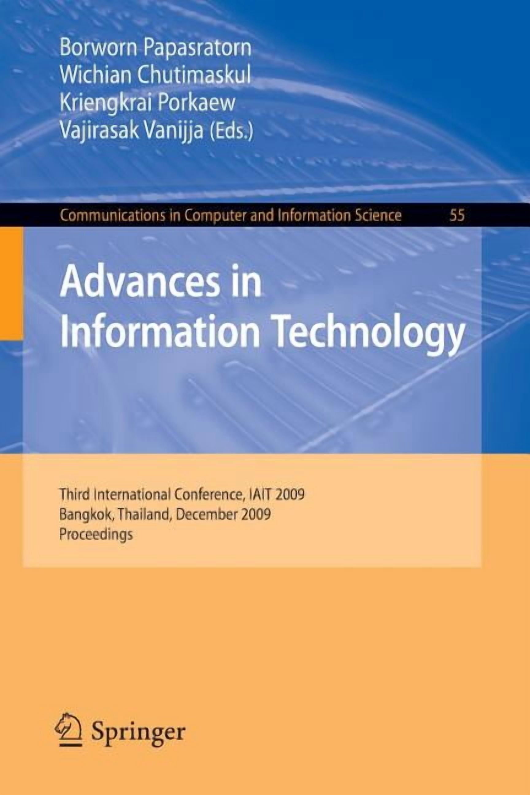 Communications in Computer and Informati Advances in Information ...