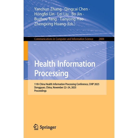 Communications in Computer and Informati Health Information Processing ...