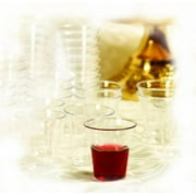 Communion Cups - Plastic Cups 1000 Count Box Stackable / Smooth Rim / Ultra-Clear / Recyclable, Paperback