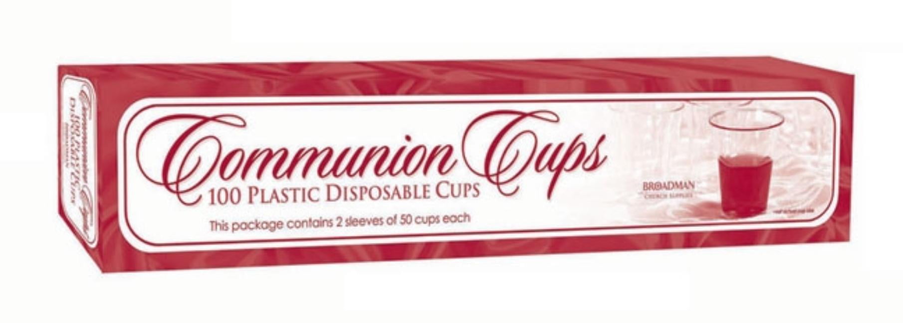 B&H PUBLISHING GROUP Communion Cups - Plastic Cups (Box of 100): Stackable / Smooth Rim / Ultra-Clear / Recyclable (Other)