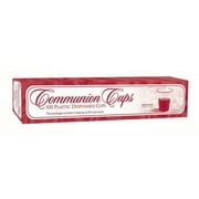 Communion Cups - Plastic Cups Box of 100 Stackable / Smooth Rim / Ultra-Clear / Recyclable, Paperback