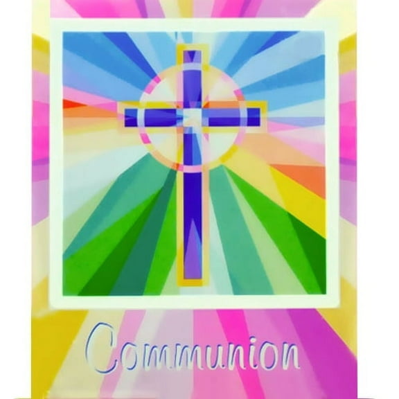 Communion 'Pink Stained Glass' Invitations w/ Envelopes (25ct)