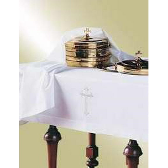Communion-Table Cloth & Element Cover Set-Latin Cross (Set Of 2)