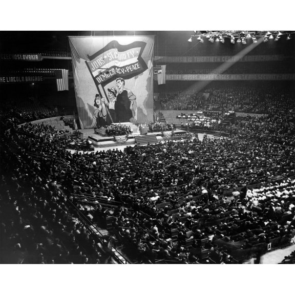 Communist Rally In Chicago History (36 x 24)