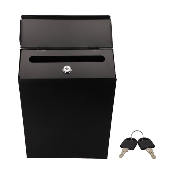 Community Area Use Lockable Mailbox Rustic Style Wall-mounted Mailbox Mail And Suggestion Box Secure Locking System