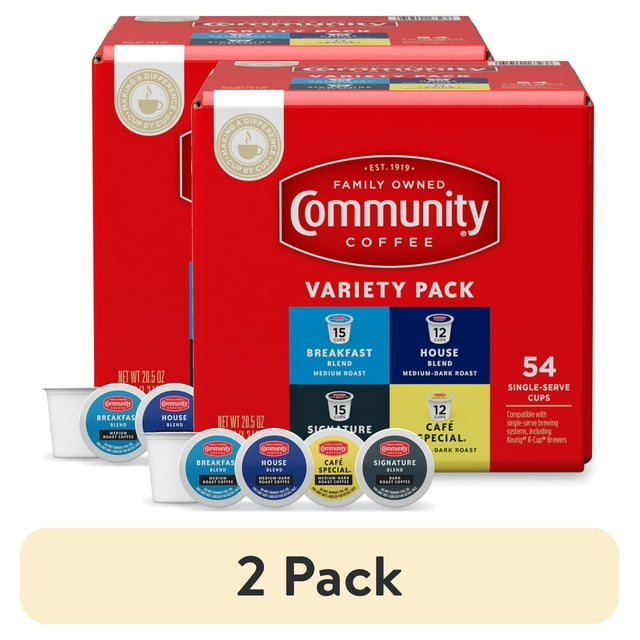 (2 pack) Community Coffee Breakfast, Signature, House, & Café Special