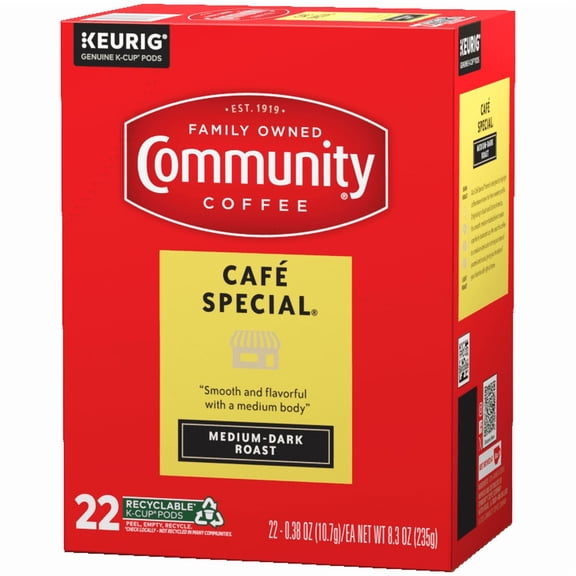 Community® Coffee Café Special Coffee Single-Serve Cups 22 ct Box