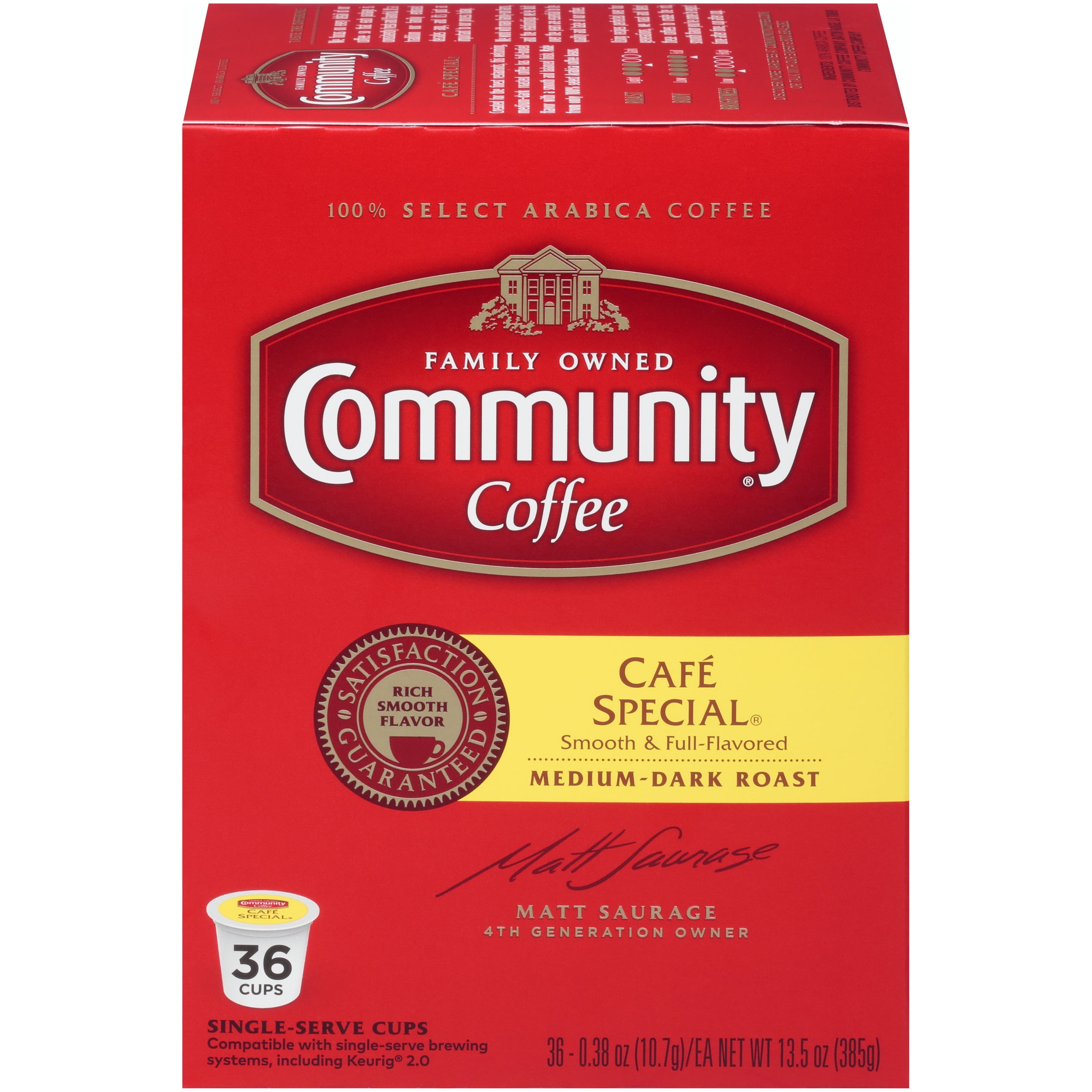 Community Coffee Single-Serve Cups Café Special, 36 Count - Walmart.com