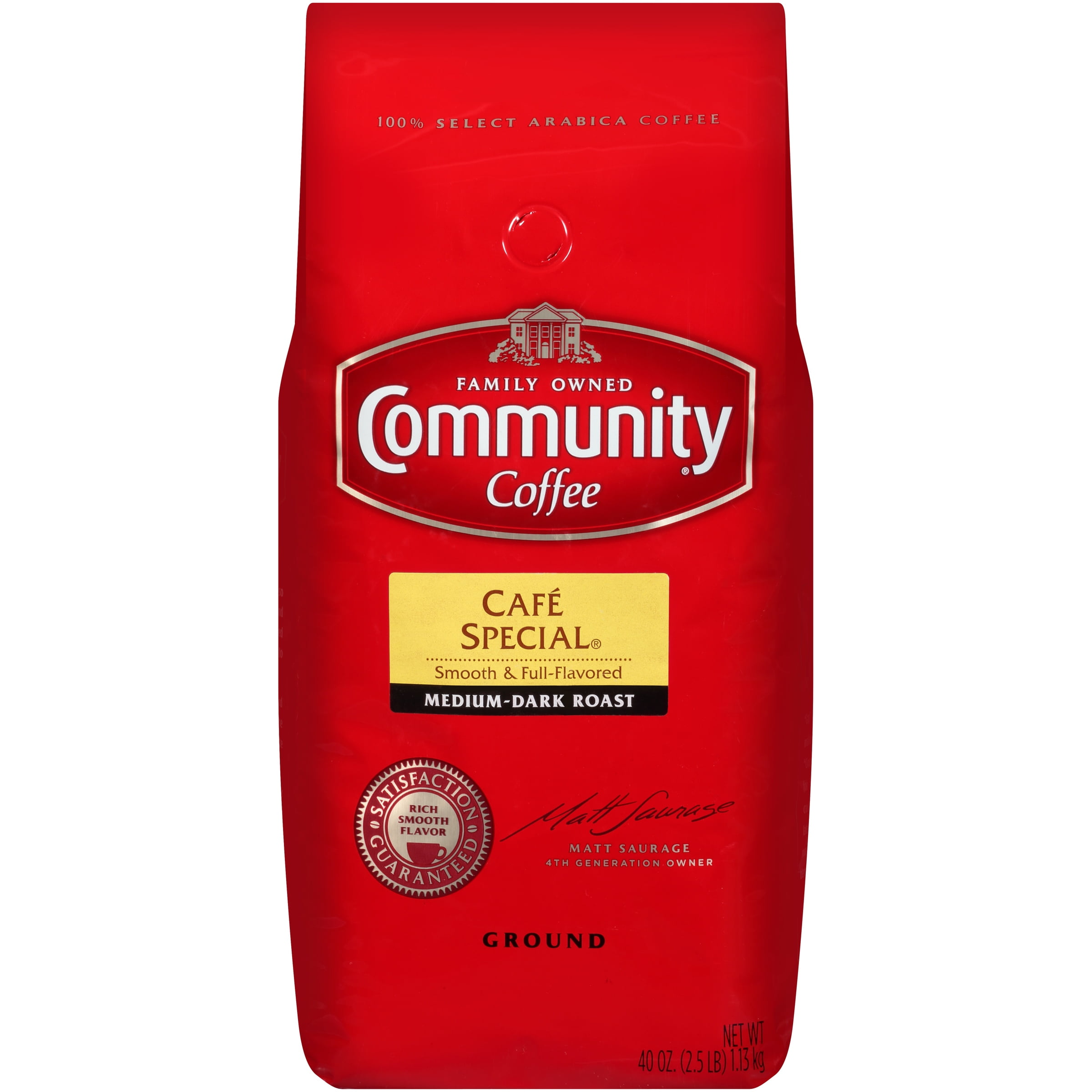 Community® Coffee Café Special® Medium-Dark Roast Ground Coffee 40 oz. Bag