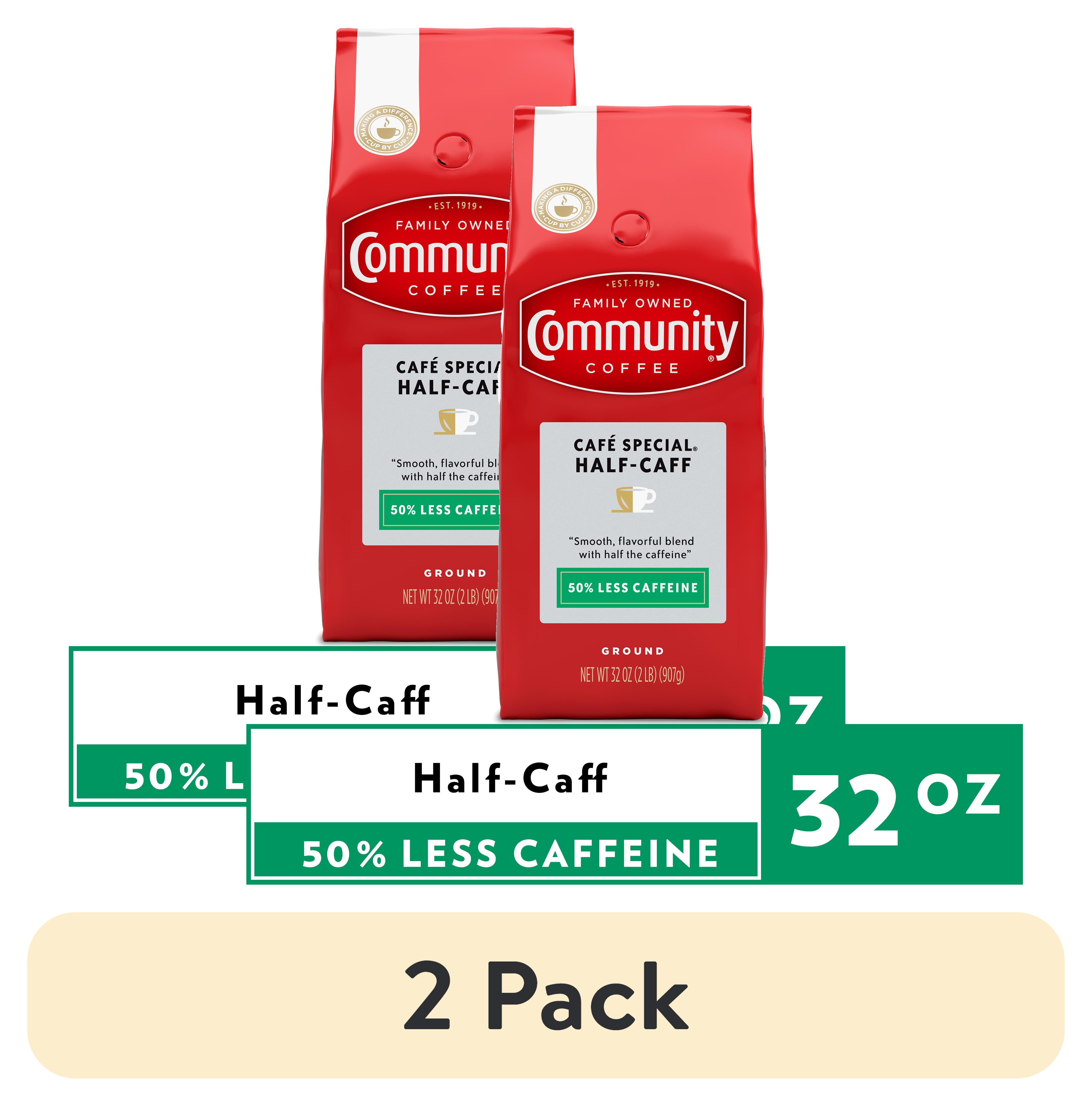 (2 pack) Community Coffee Cafe Special HalfCaff 32 Ounce Bag