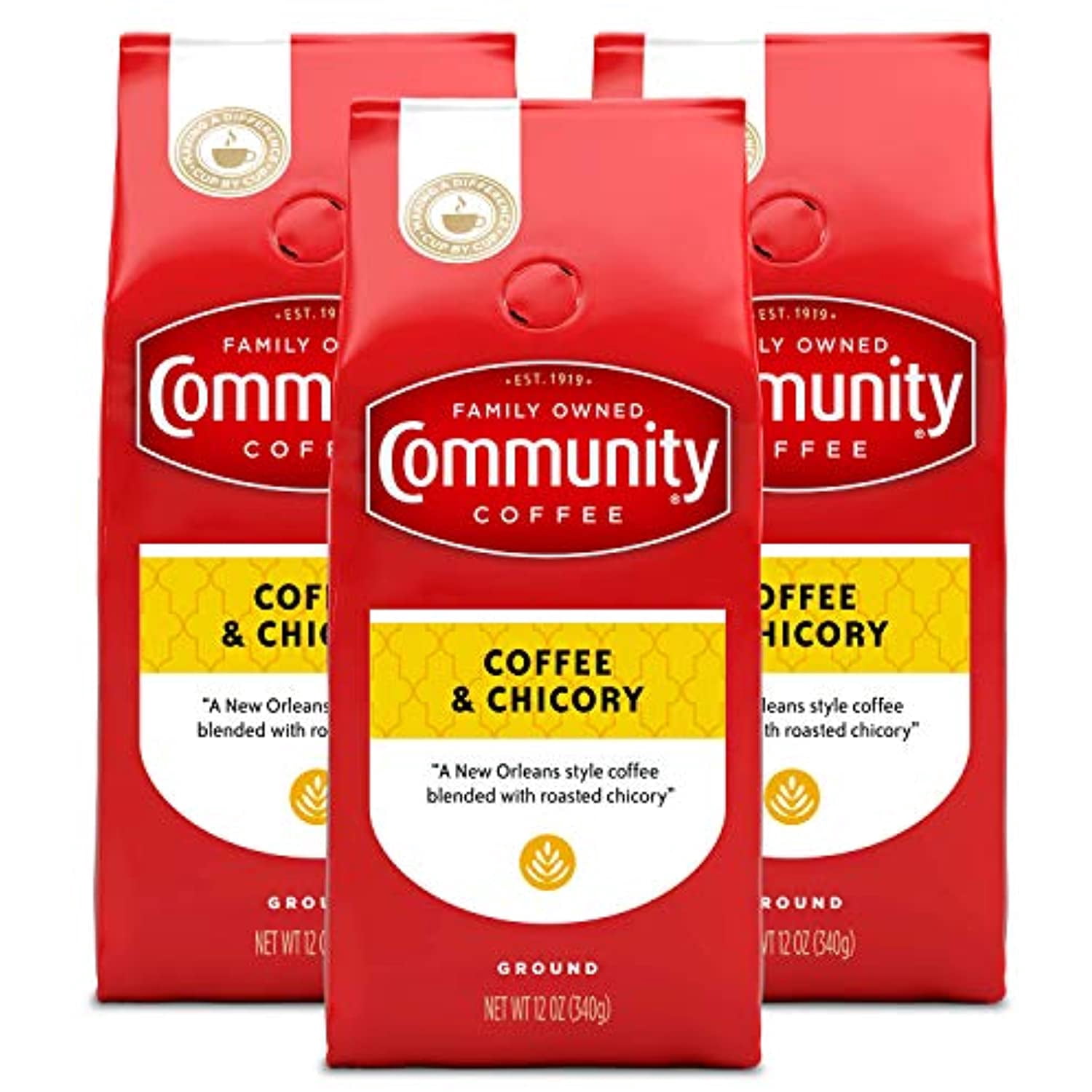 Community Coffee Coffee & Chicory Blend Coffee, Medium Dark Roast