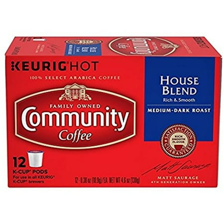 Community Coffee, Coffee K Cup House Blend, 4.5 Ounce