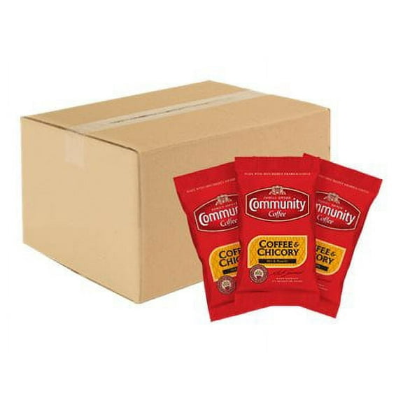 Community Coffee Coffee and Chicory - Ground coffee bags - 20 pcs. x 3 oz - arabica