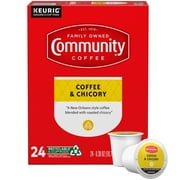 Community Coffee Coffee and Chicory Medium-Dark Roast Single Serve Keurig K-Cup Pods 24 ct Box
