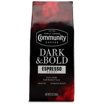 Community Coffee Dark & Bold Espresso Roast 12 Ounce Bag