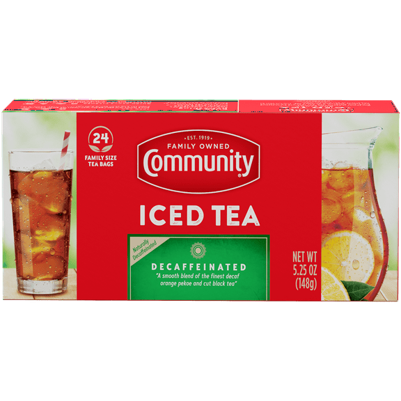 Community Coffee Decaf Iced Tea 24 Ct Box