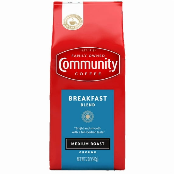 Community Coffee Ground Breakfast Blend 12 oz (Pack of 2)