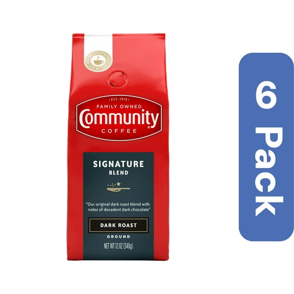 Community Coffee Ground Dark Roast 12 oz (Pack Of 6)