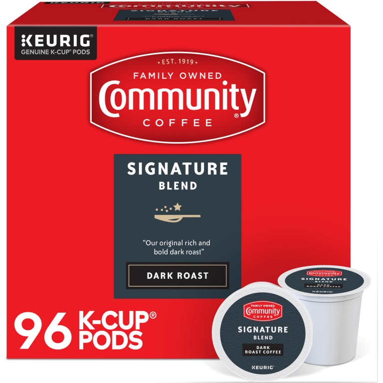 Community Coffee Dark Roast Signature Blend, 96 Single Serve