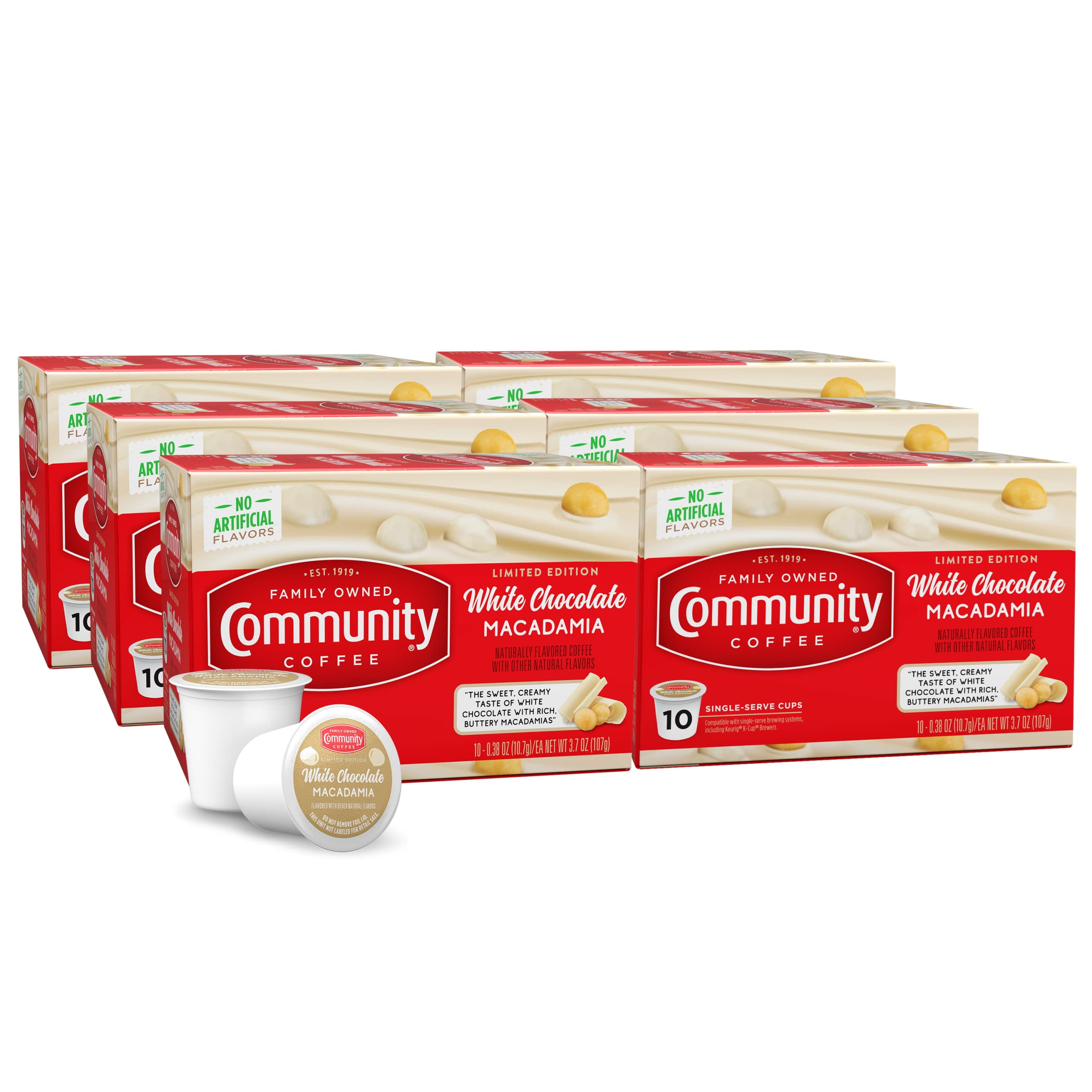 Community Coffee Limited Edition White Chocolate Macadamia 60 Count